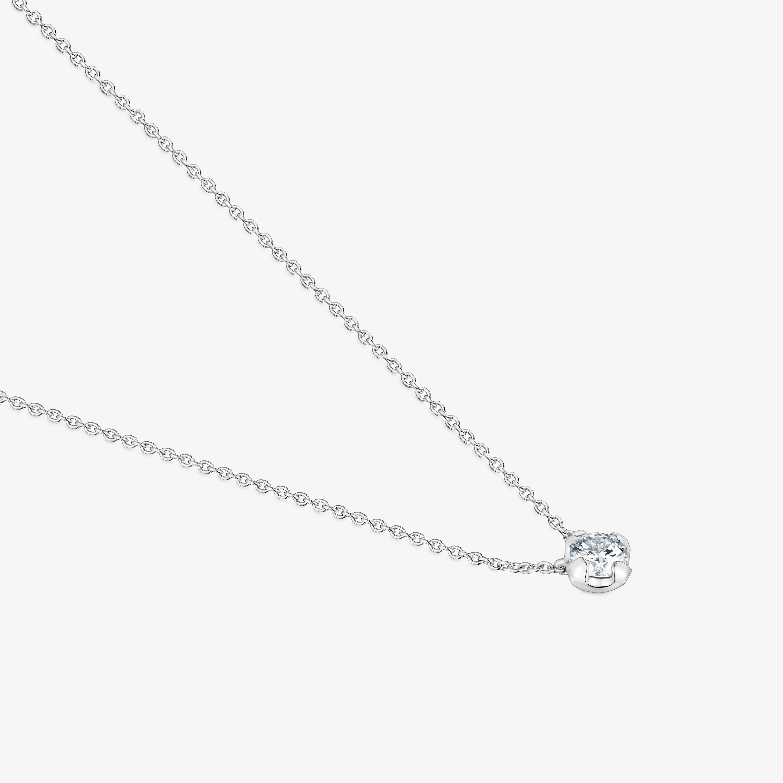 Platinum Choker with lab-grown diamond Les Classiques LGD