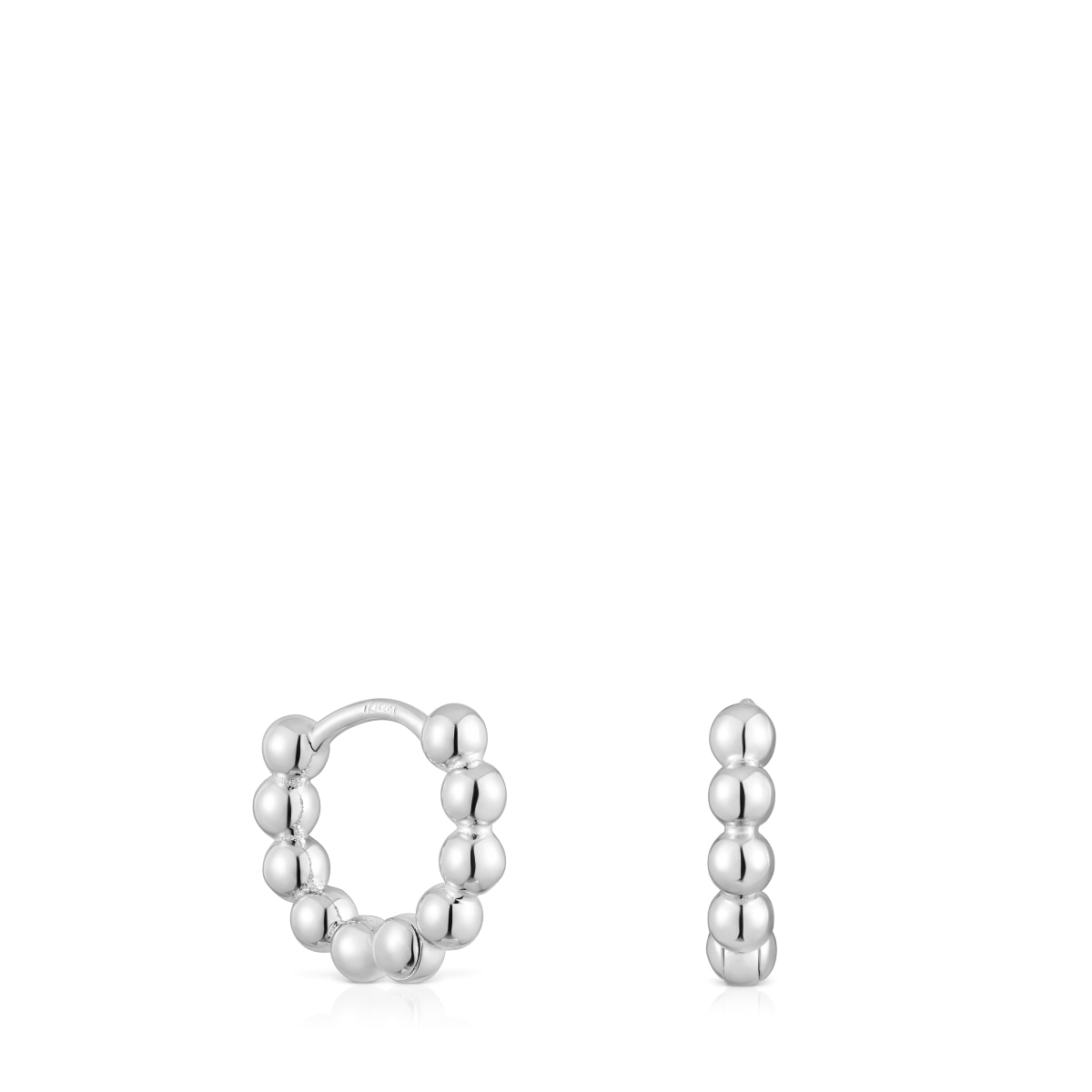 Small silver Hoop earrings Gloss