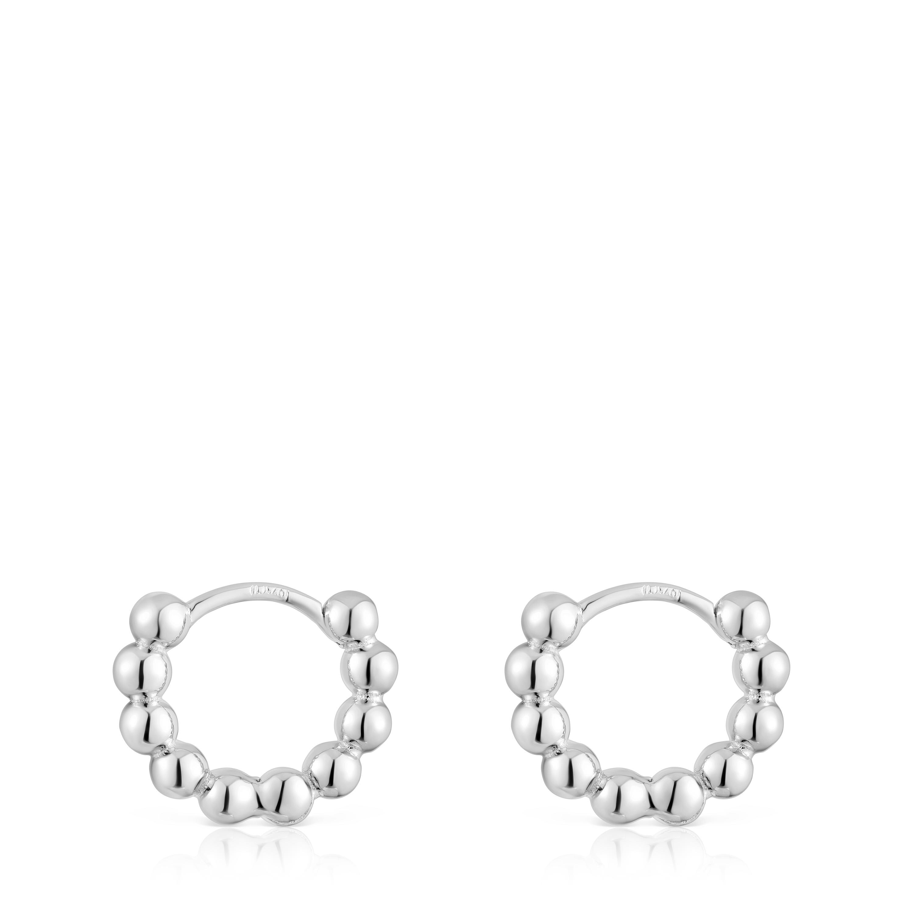 Small silver Hoop earrings Gloss
