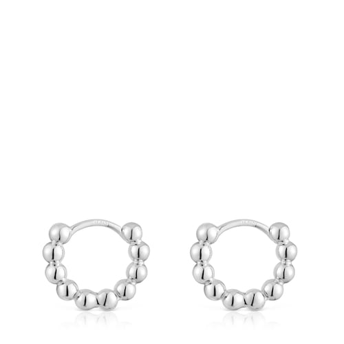 Small silver Hoop earrings Gloss