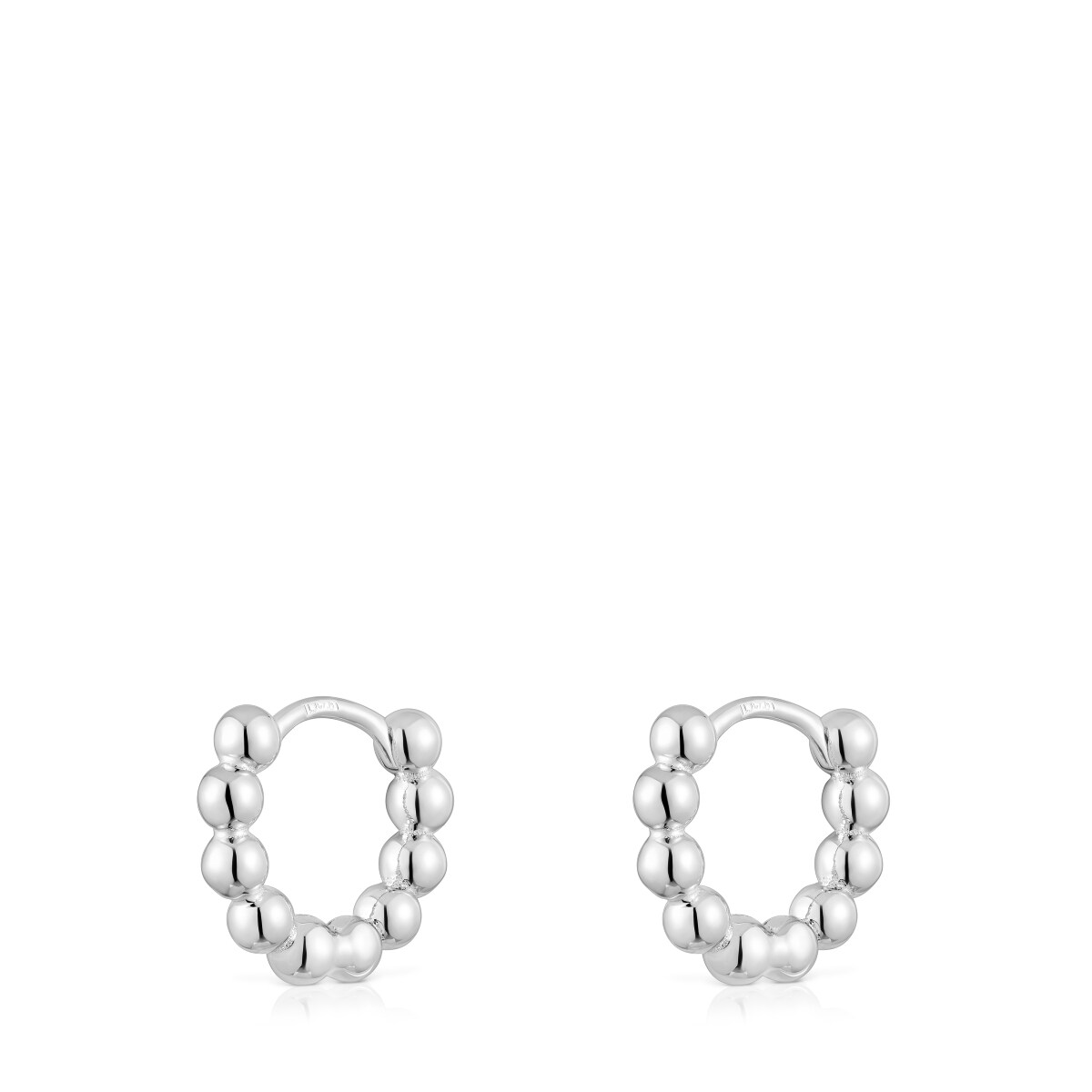 Small silver Hoop earrings Gloss