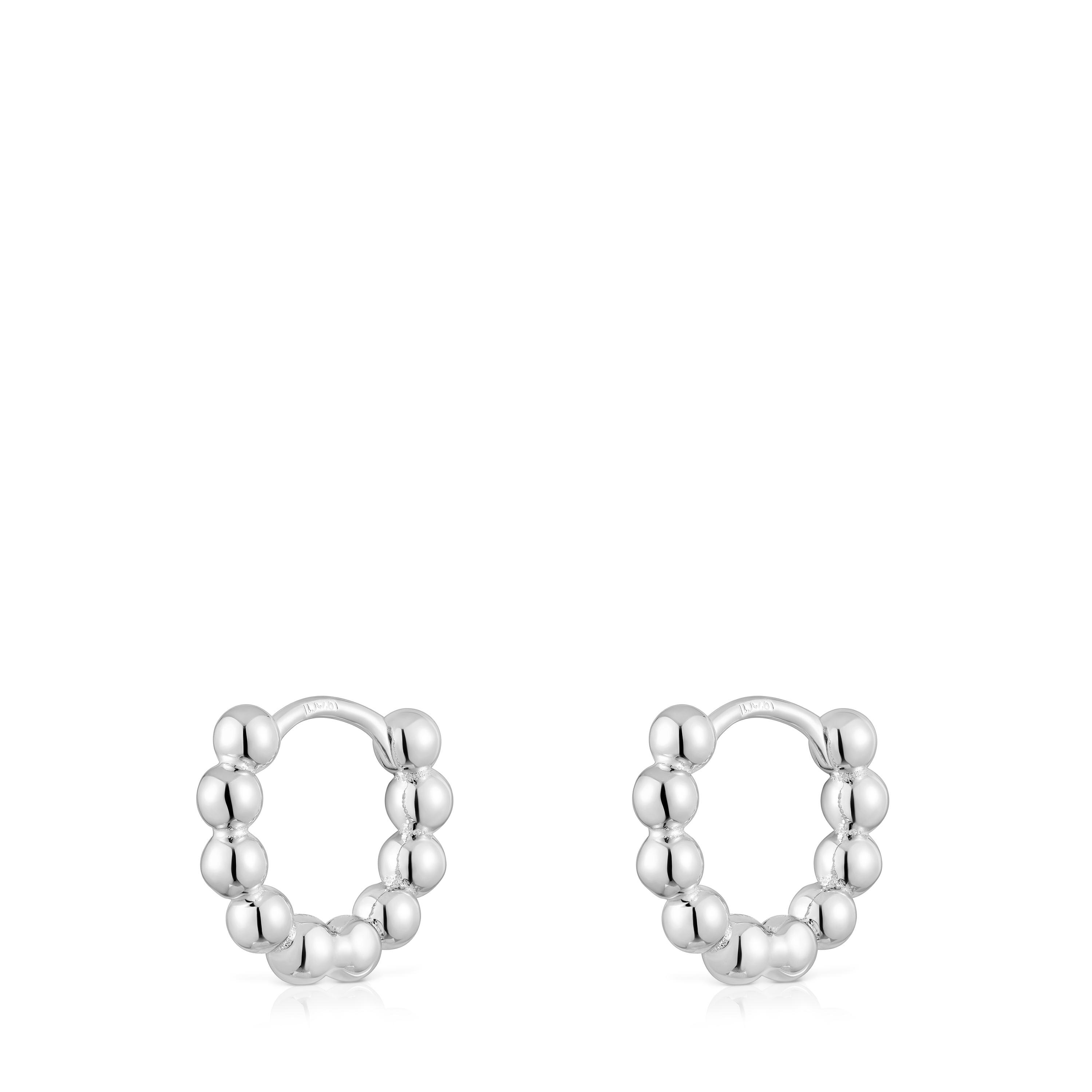 Small silver Hoop earrings Gloss