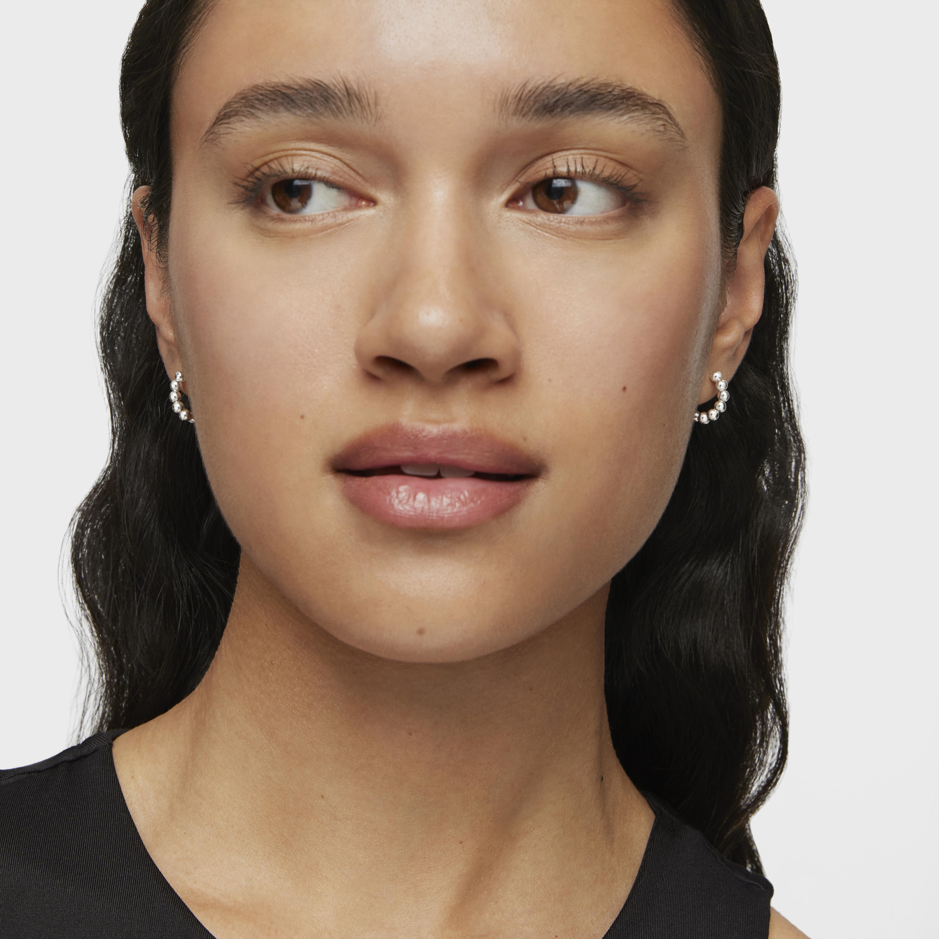 Small silver Hoop earrings Gloss