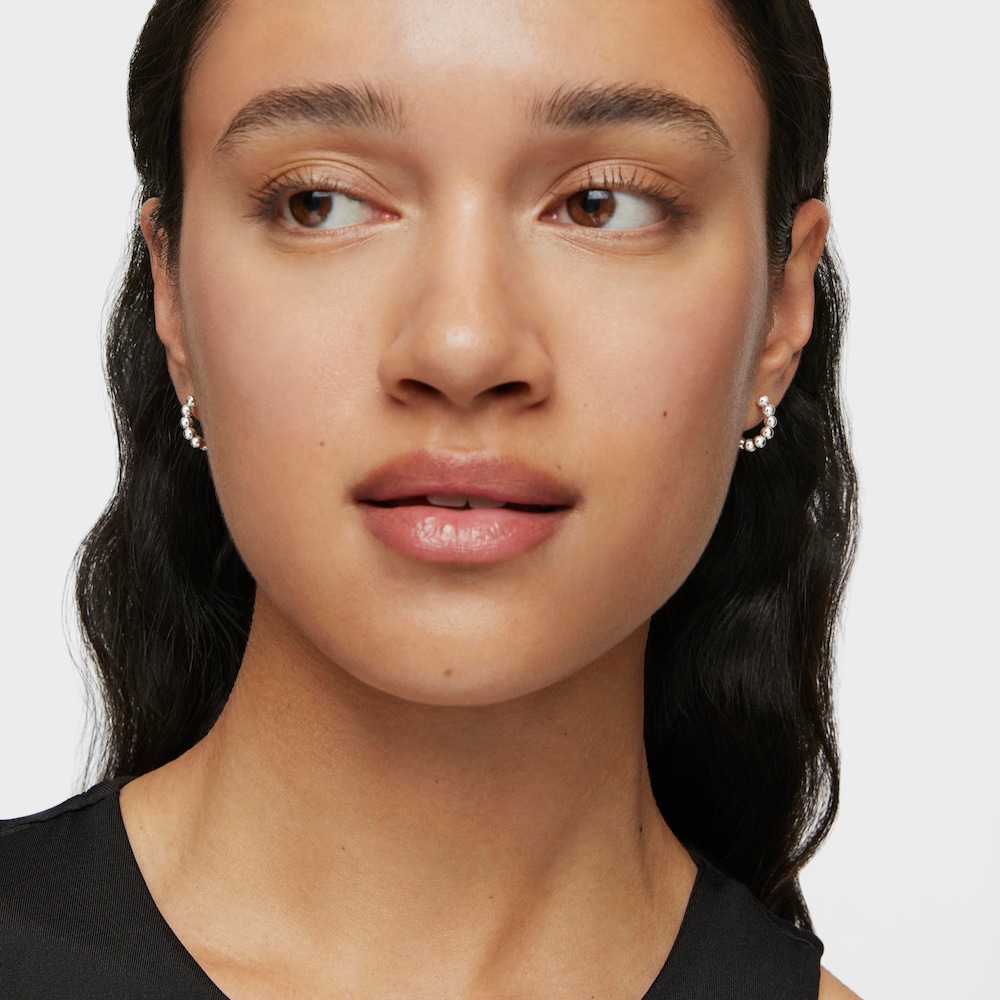 Pendientes de aro peque&ntilde;os de plata Gloss