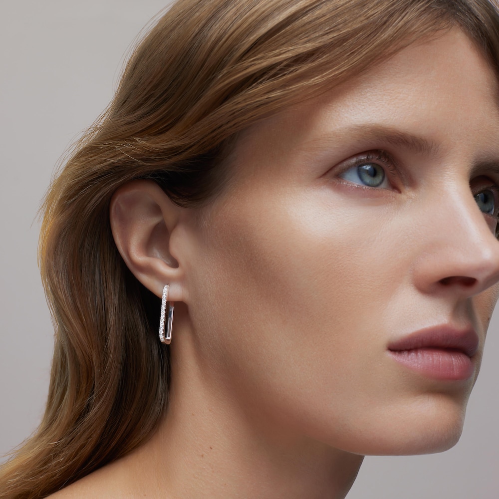 Kolczyki z białego złota z diamentami TOUS ATELIER