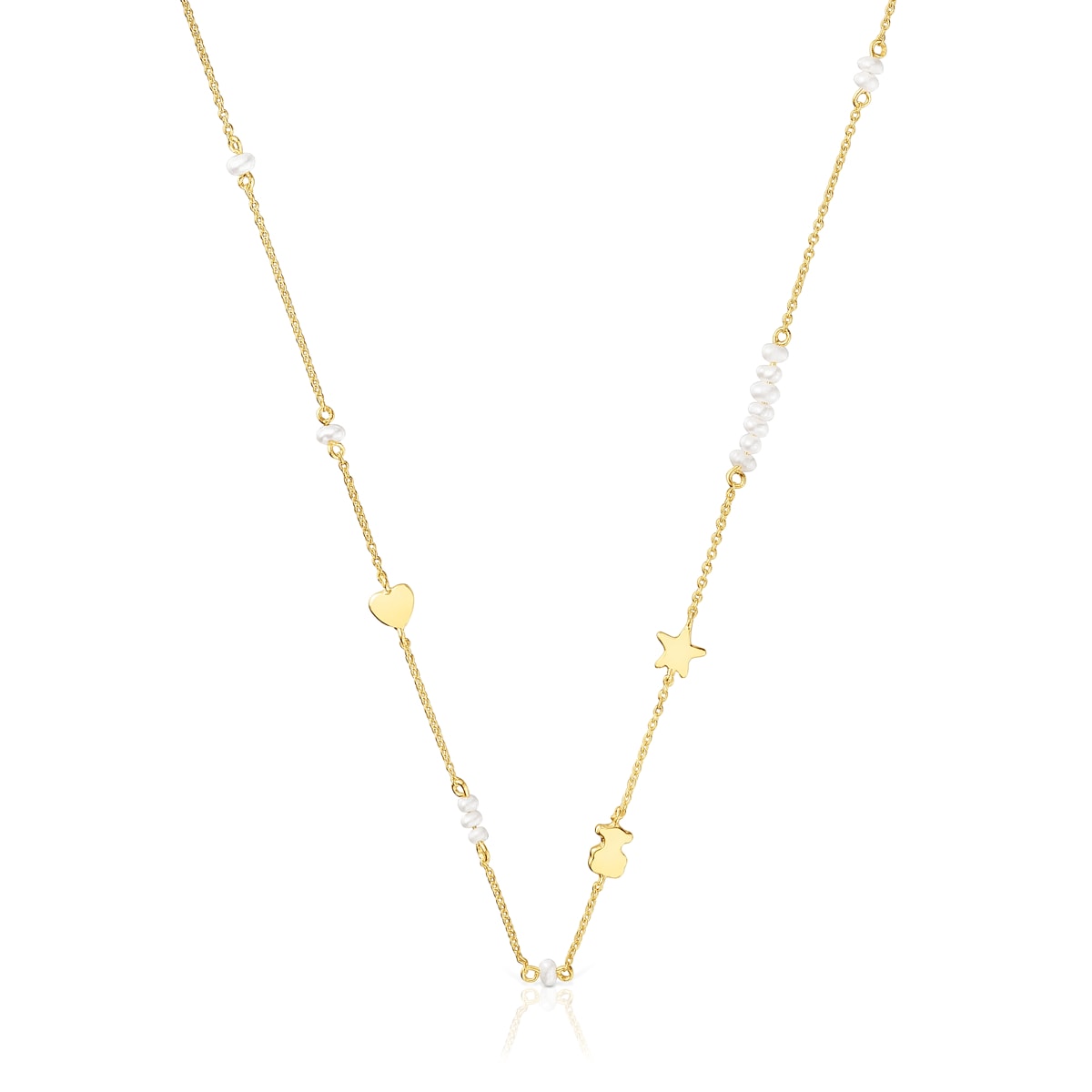 Tous - Gargantilla De Oro Con Motivos Y Perlas Cultivadas Sweet Dolls - Blanco