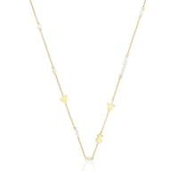 Sweet Dolls gold Choker with motifs and cultured pearls