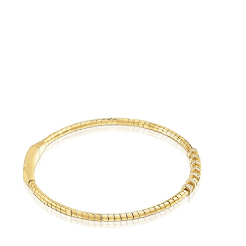 Pulsera esclava de oro y diamantes TOUS Basics