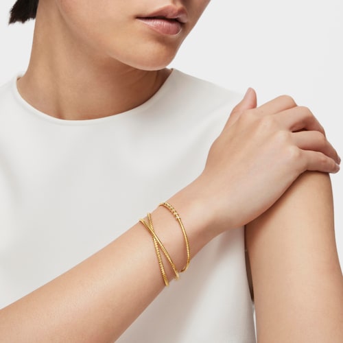 Pulsera esclava de oro y diamantes TOUS Basics
