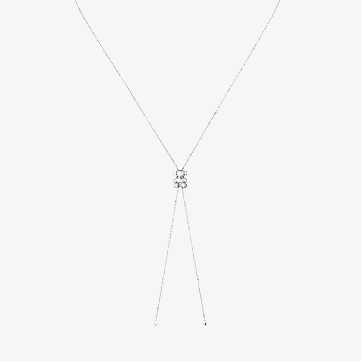 Tous - Collar Largo De Plata Y Motivo Oso Bold Bear - Plateado