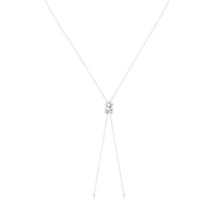 Bold Bear long silver Necklace with bear motif