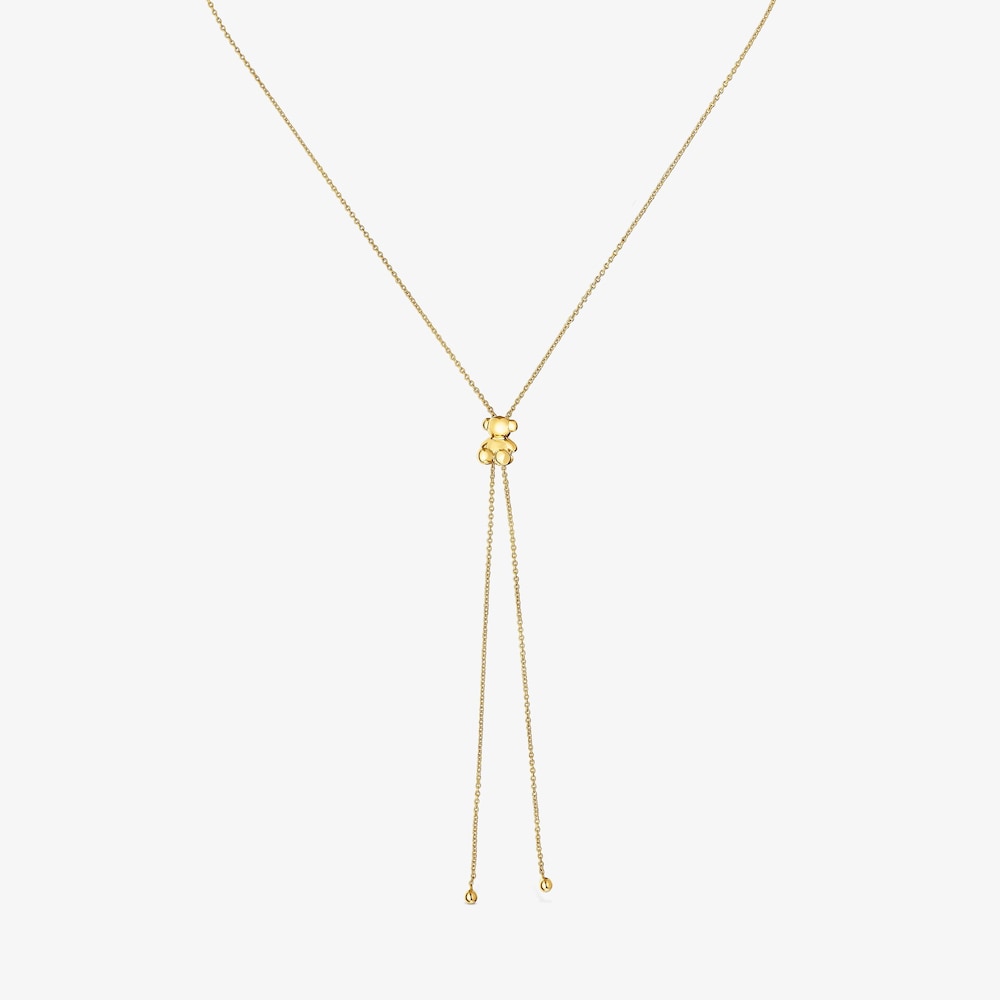 Stredne veľk&yacute; N&aacute;hrdeln&iacute;k s&nbsp;18&nbsp;kt pozl&aacute;ten&iacute;m na striebre a&nbsp;mot&iacute;vom medved&iacute;ka Bold Bear