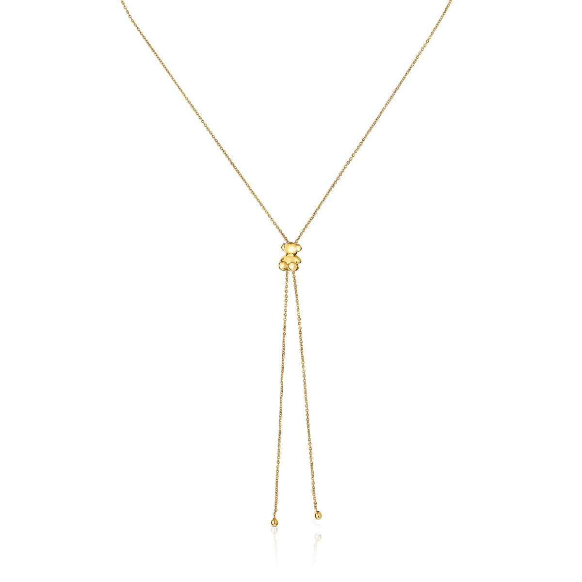 Tous - Collar Mediano Con Baño De Oro 18 Kt Sobre Plata Y Motivo Oso Bold Bear - Dorado