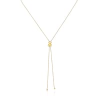 Collar mediano con baño de oro 18 kt sobre plata y motivo oso Bold Bear