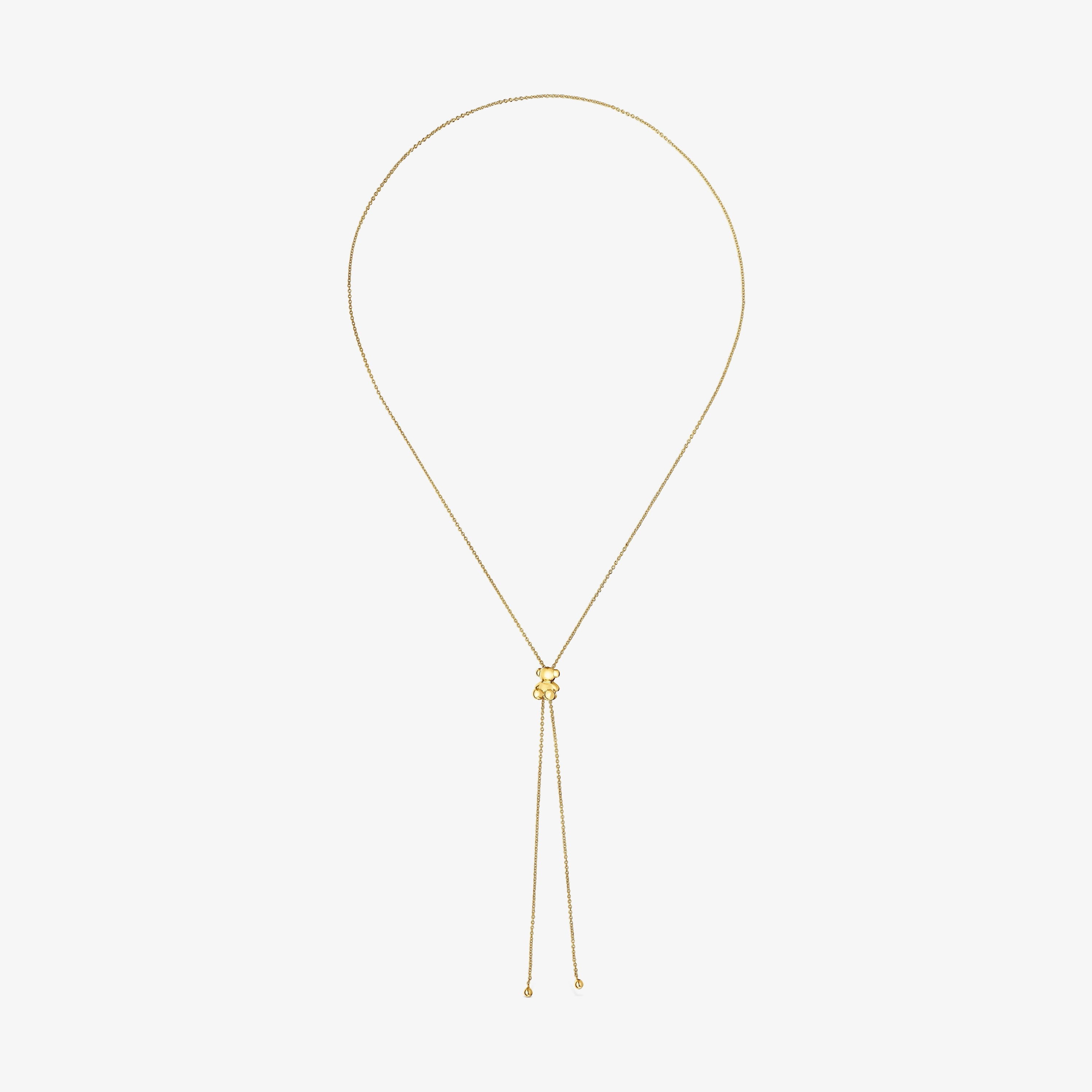 Bold Bear medium Necklace with 18K gold vermeil and bear motif