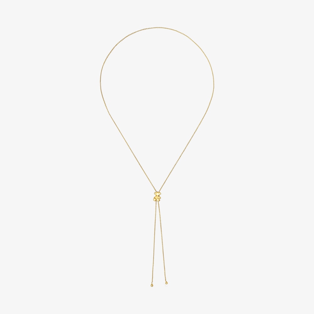 Stredne veľk&yacute; N&aacute;hrdeln&iacute;k s&nbsp;18&nbsp;kt pozl&aacute;ten&iacute;m na striebre a&nbsp;mot&iacute;vom medved&iacute;ka Bold Bear