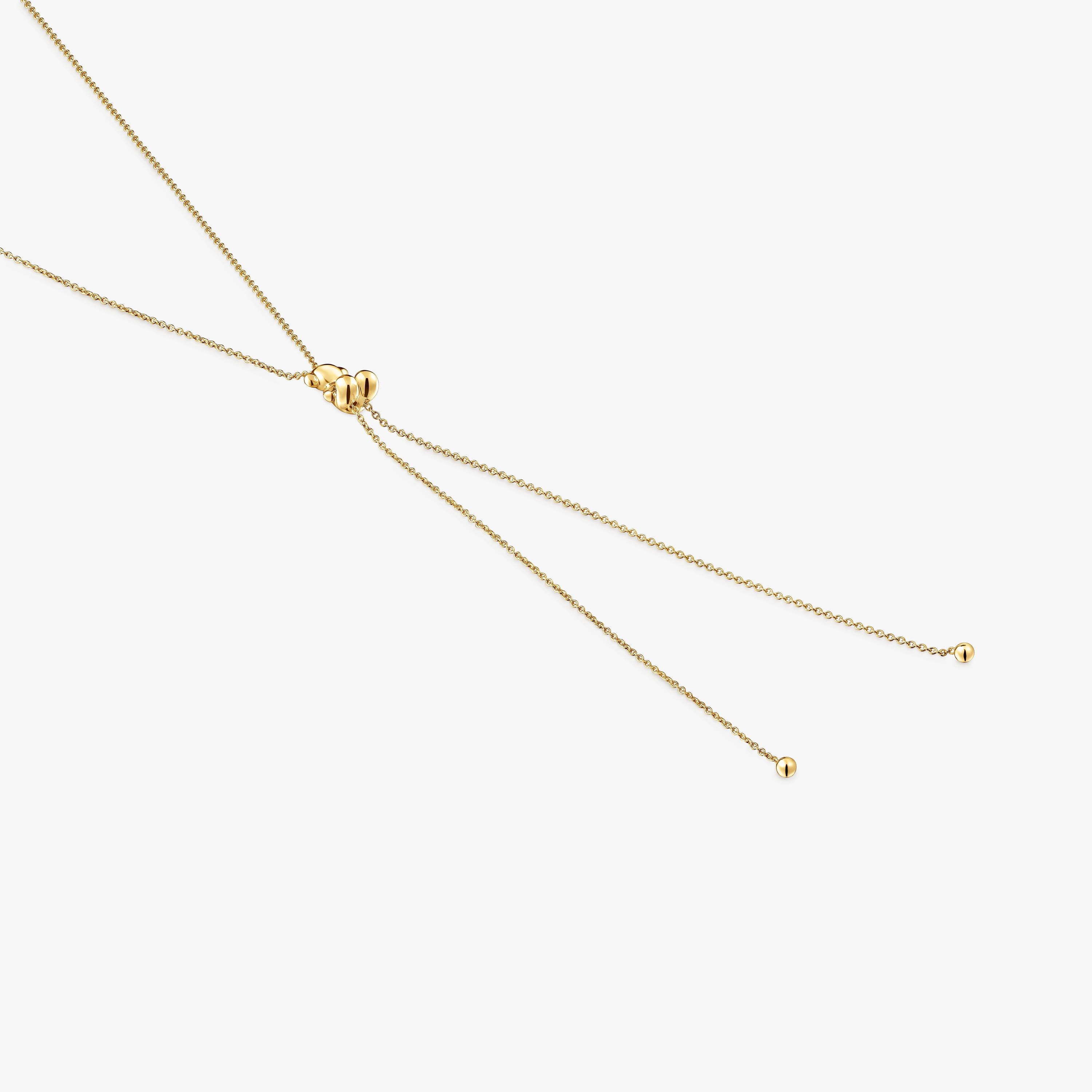 Bold Bear medium Necklace with 18K gold vermeil and bear motif