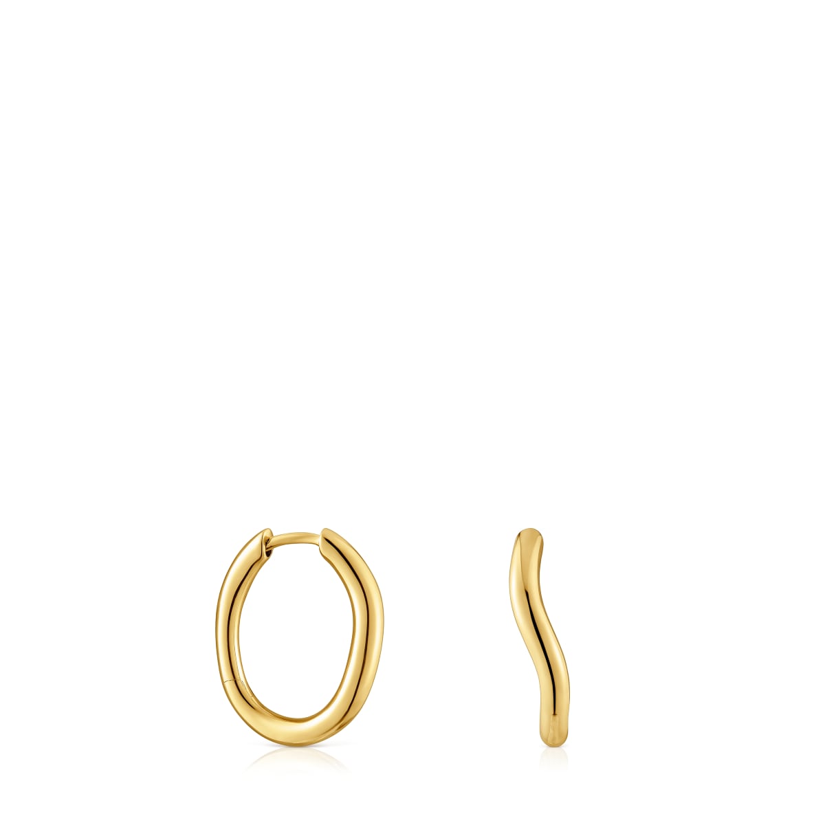 Tous - Pendientes Aro De Oro 11 Mm New Hav - Dorado