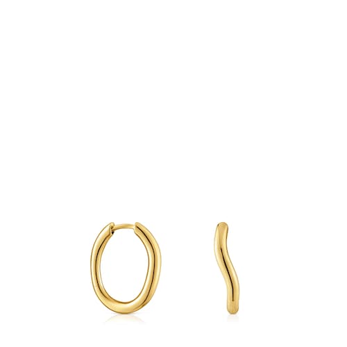 11 mm gold hoop earrings New Hav