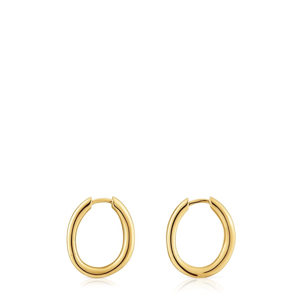 11 mm gold hoop earrings New Hav image number 1
