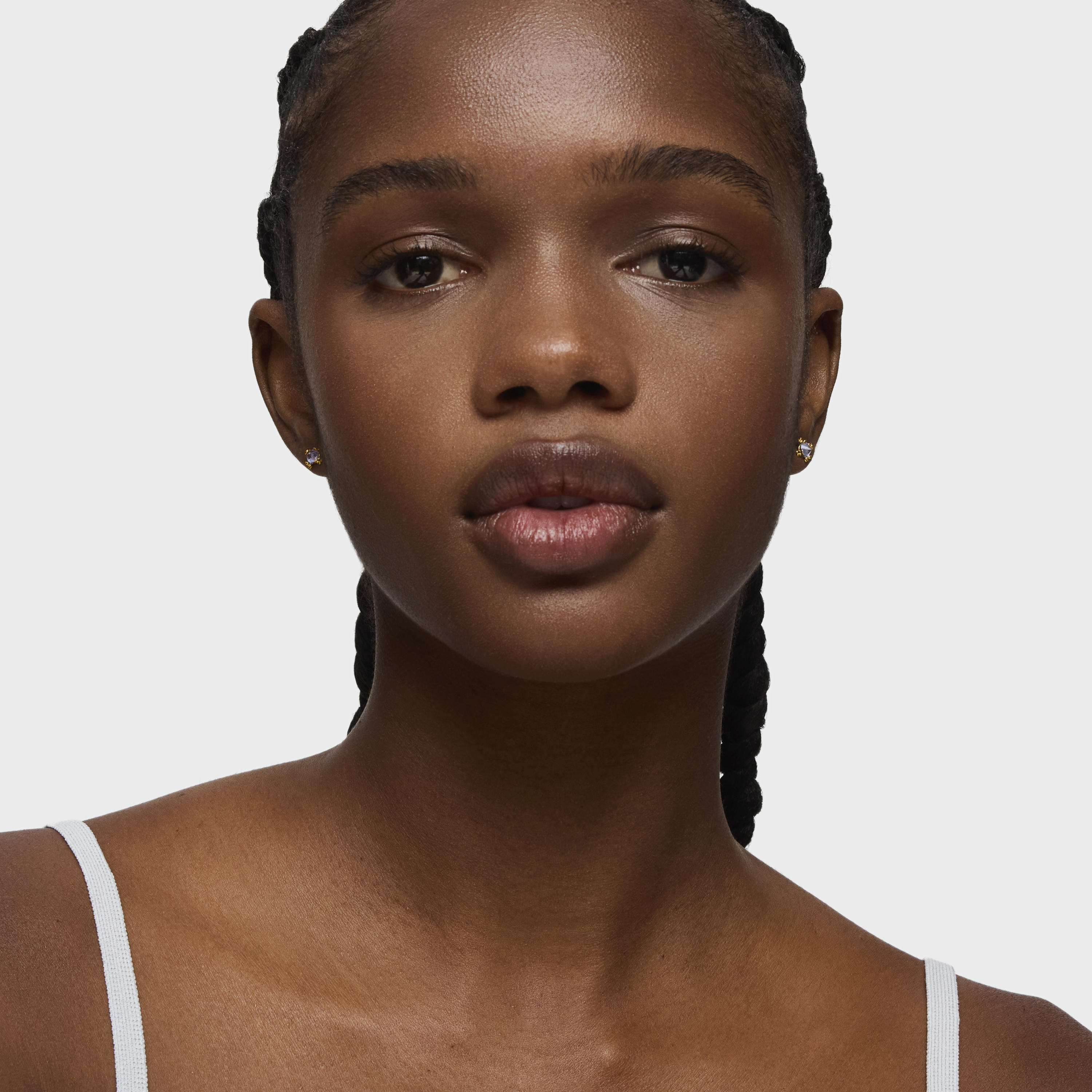 18K solid gold and tanzanite Earrings Color Pills