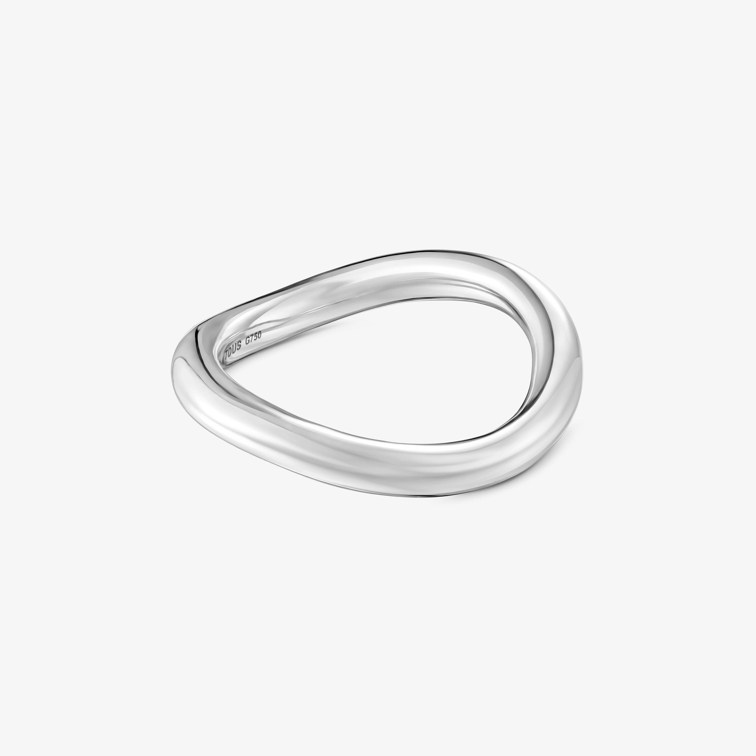 18K white gold gradient ring New Hav