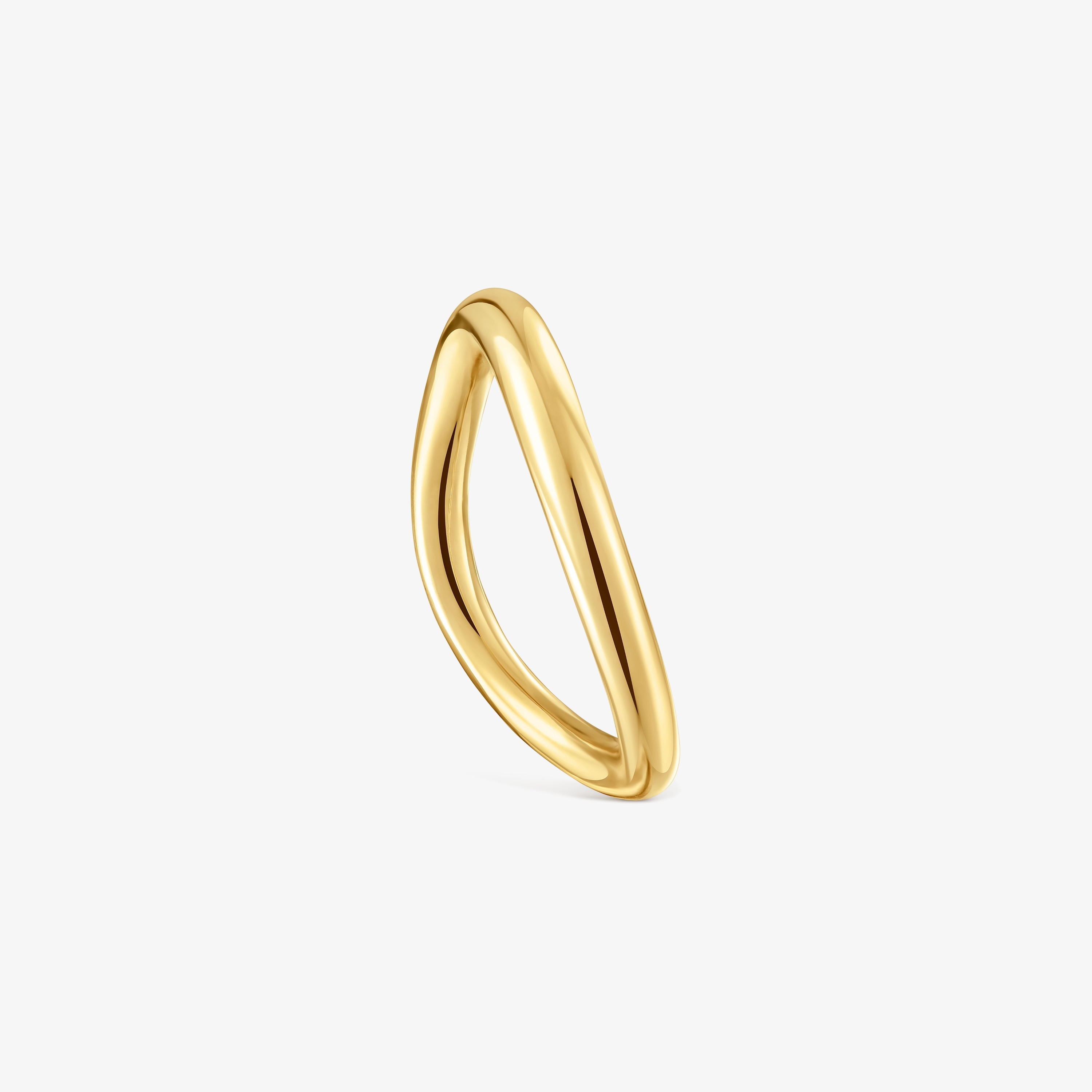 18K solid gold gradient ring New Hav