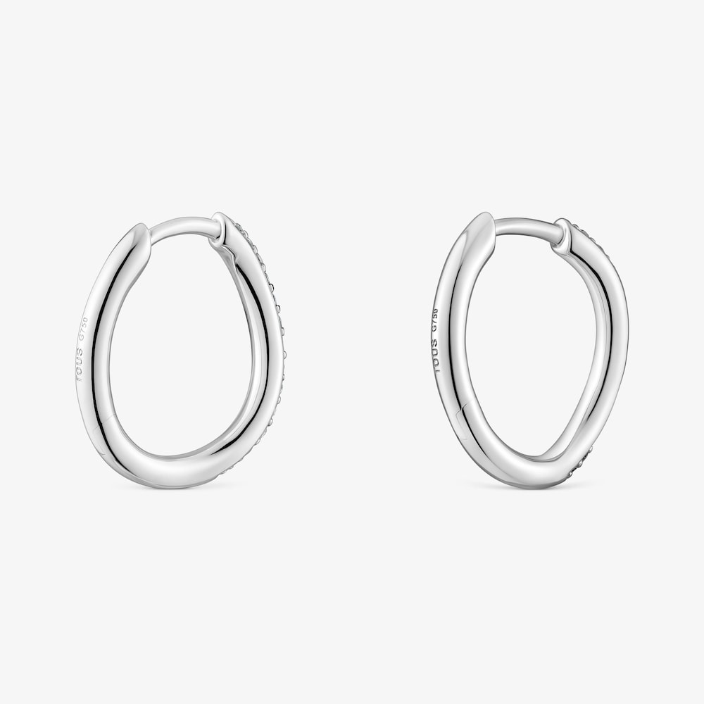 Obručov&eacute; n&aacute;u&scaron;nice z&nbsp;bieleho zlata s&nbsp;diamantmi New Hav