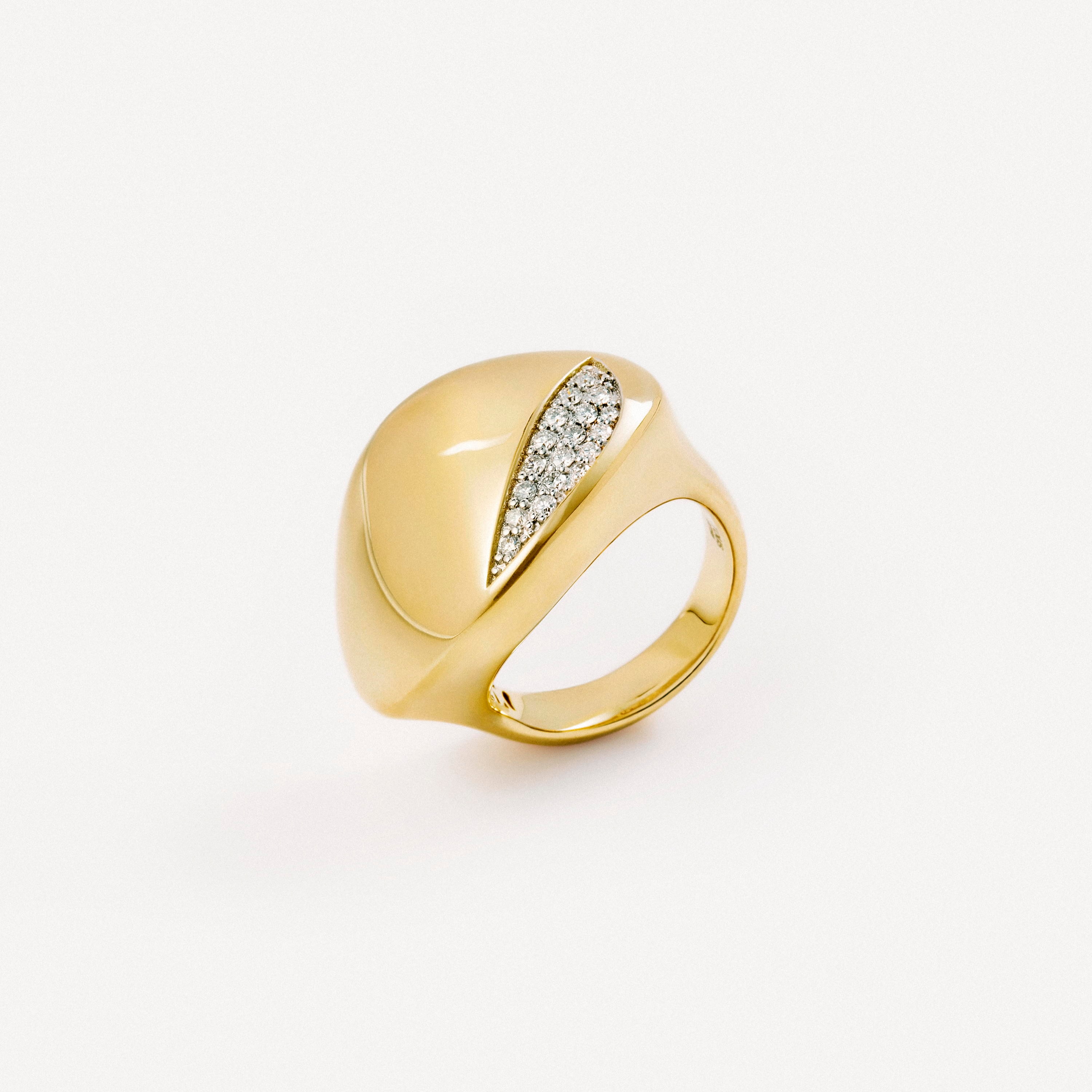18K solid gold Ring with diamond detail TOUS ATELIER