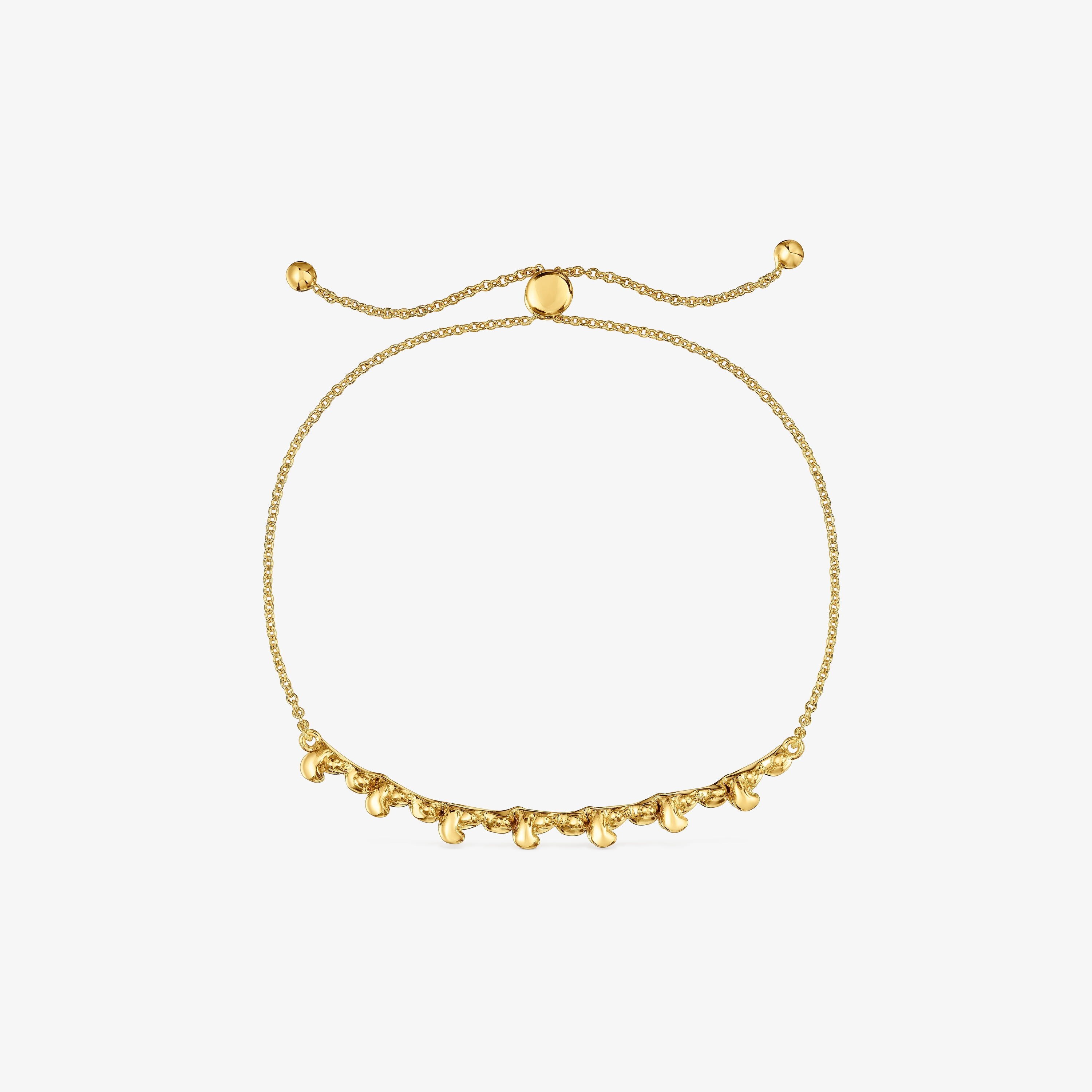 Bold Bear chain Bracelet with 18K gold vermeil and charm