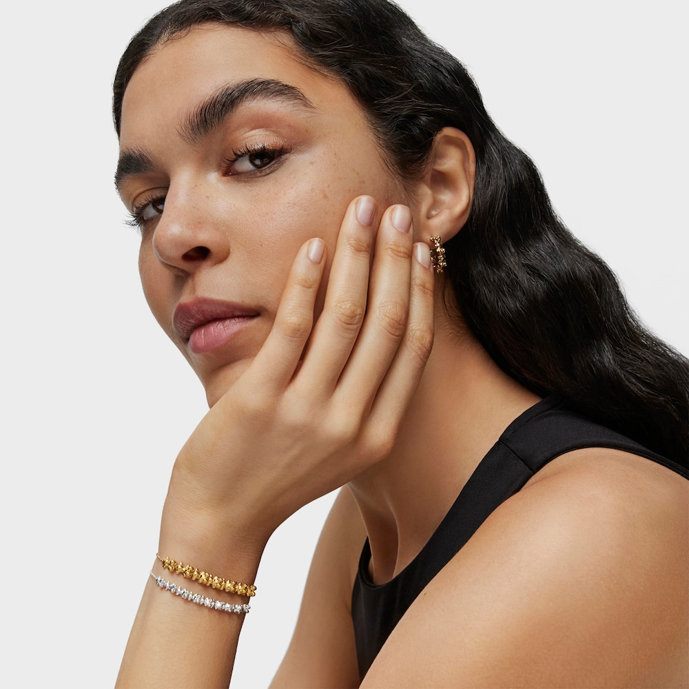 Řet&iacute;zkov&yacute; N&aacute;ramek Bold Bear ze stř&iacute;bra pozlacen&eacute;ho 18kar&aacute;tov&yacute;m zlatem s&nbsp;př&iacute;věskem