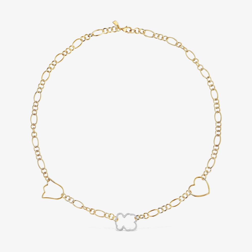 Dvojfarebn&yacute; Priliehav&yacute; n&aacute;hrdeln&iacute;k s&nbsp;mot&iacute;vmi New Silueta