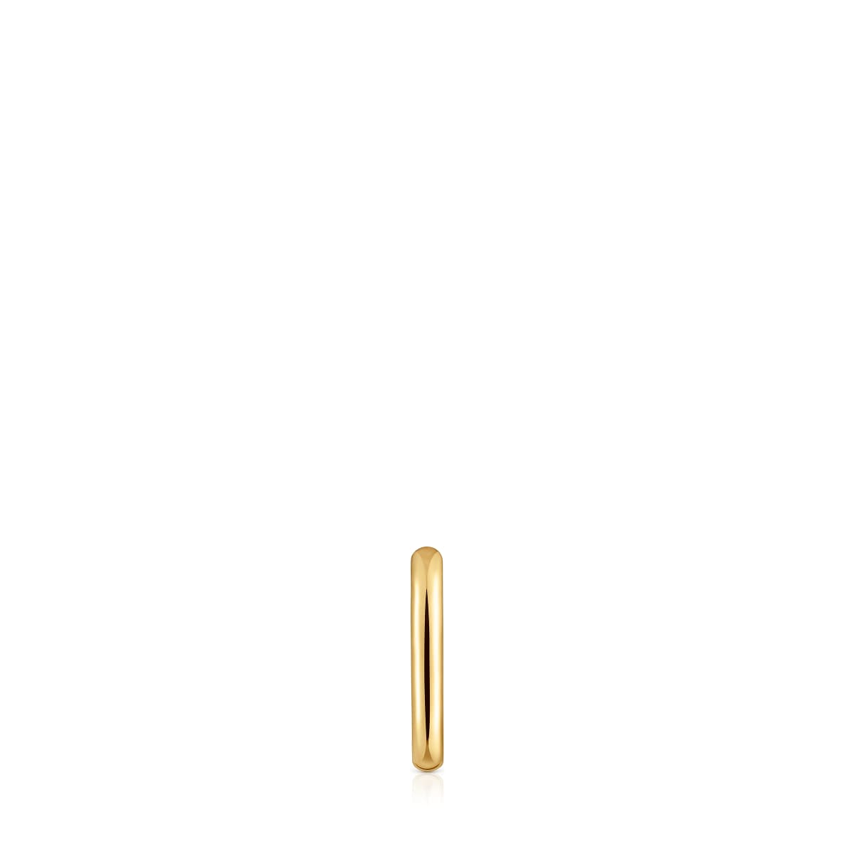 Basics 13 mm single Hoop earring with 18kt gold plating over silver