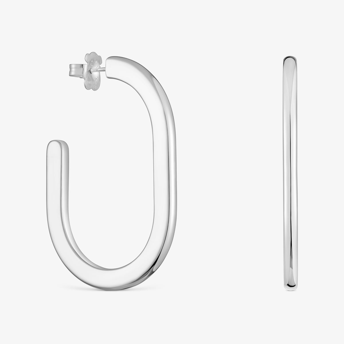 Tous - Pendientes De Aro Largos De Plata Line - Plateado