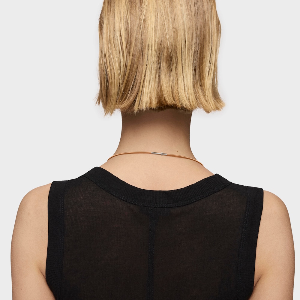 Collar de acero IP naranja 2 mm Mesh Tube