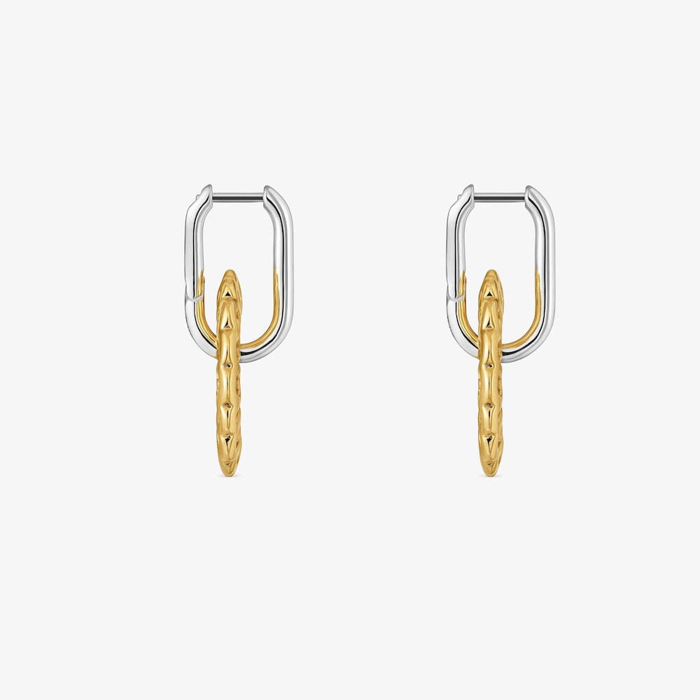 Pendientes aro bicolor Miranda