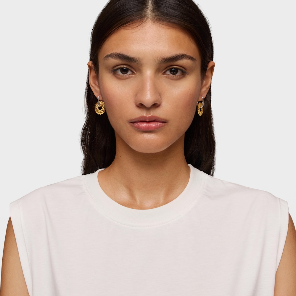 Two-tone hoop earrings Miranda