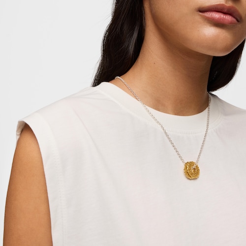 Two-tone hoop earrings Miranda