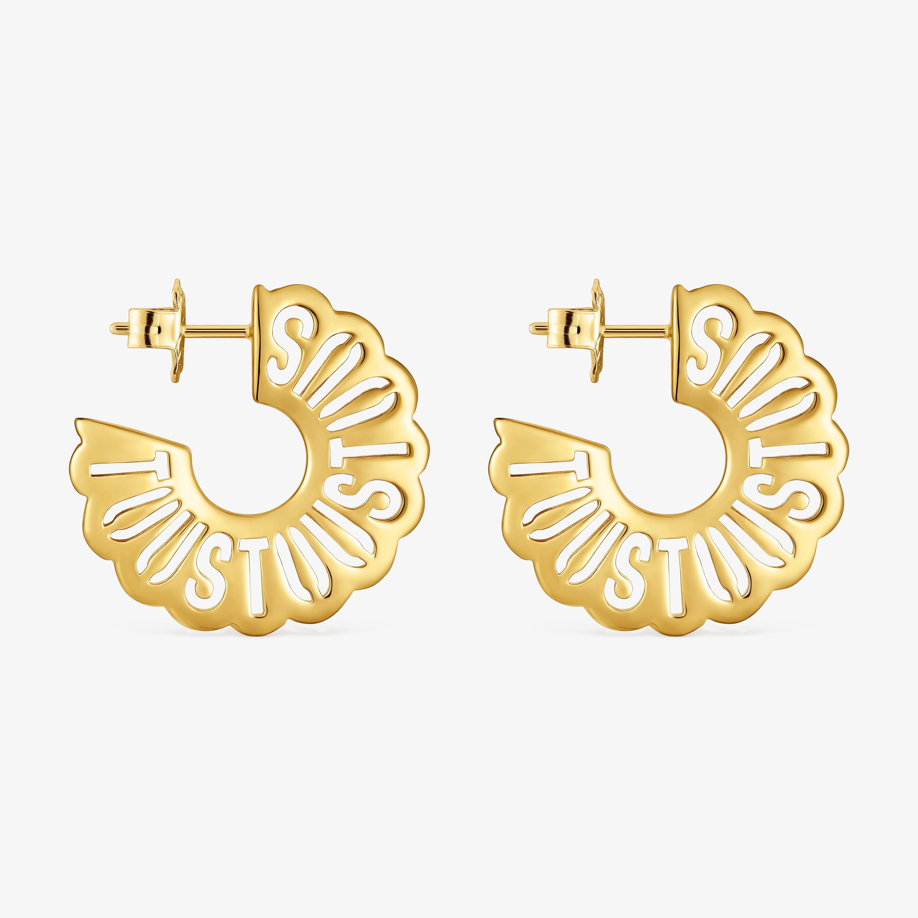 25 mm hoop earrings with 18K gold vermeil Miranda