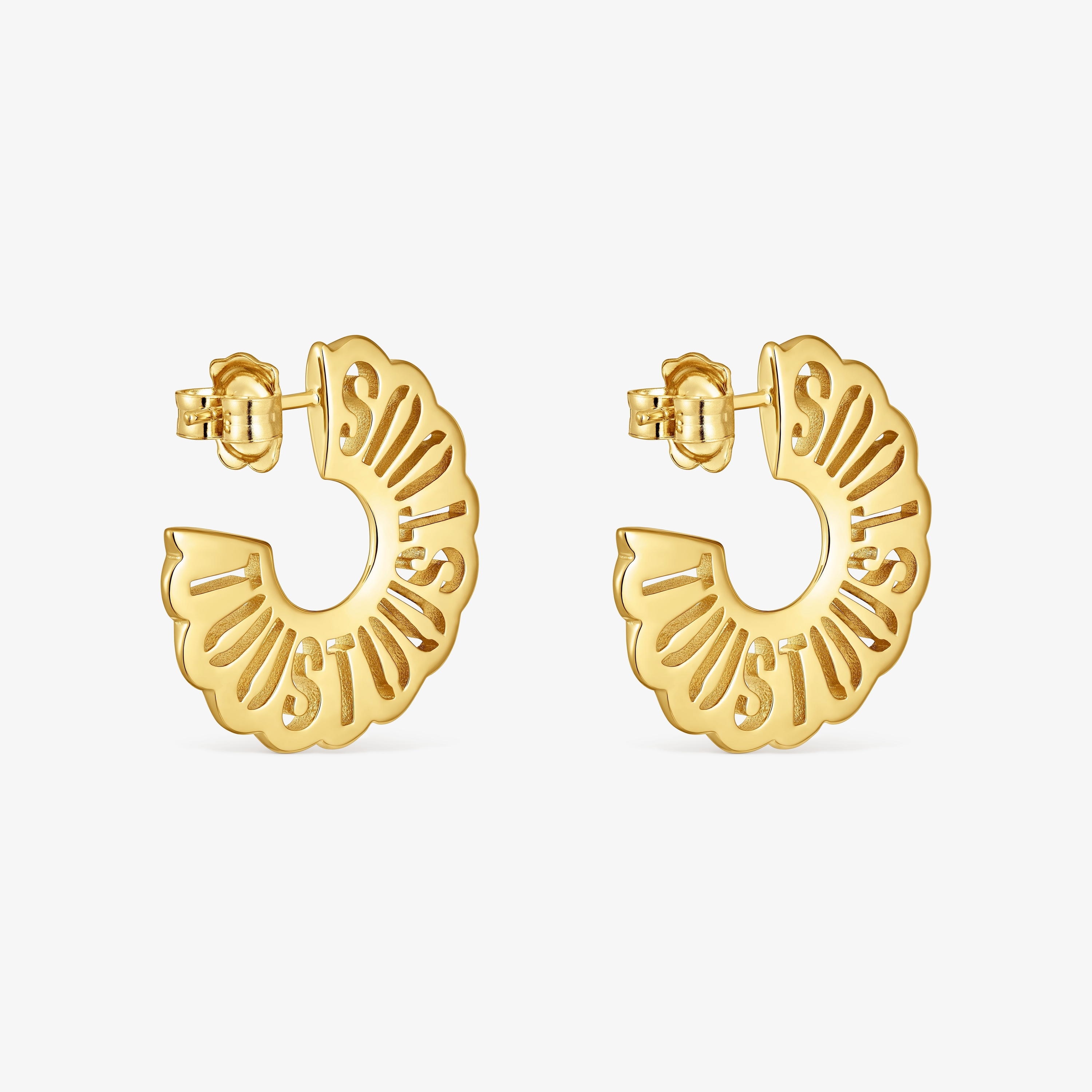 25 mm hoop earrings with 18K gold vermeil Miranda