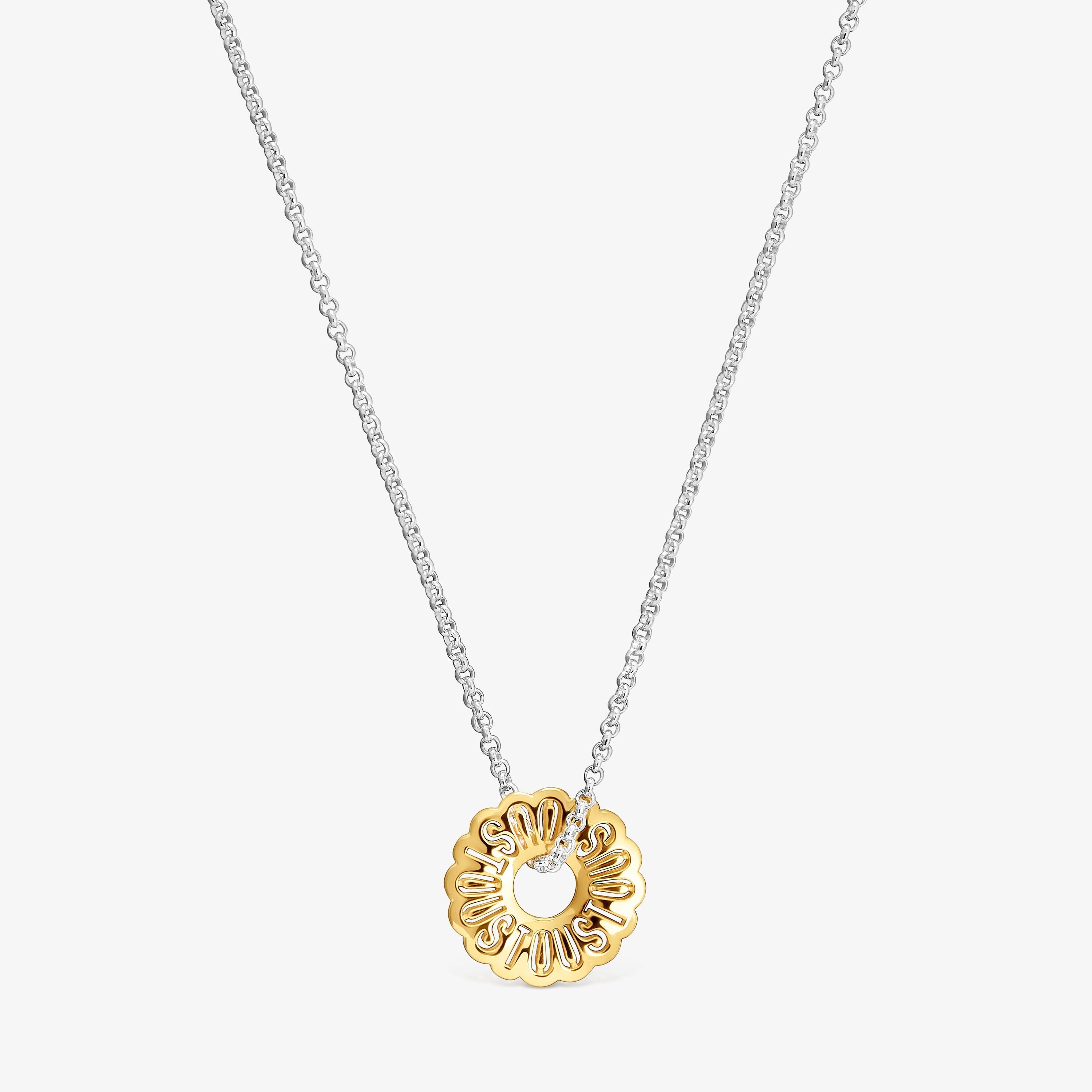 Short two-tone necklace Miranda