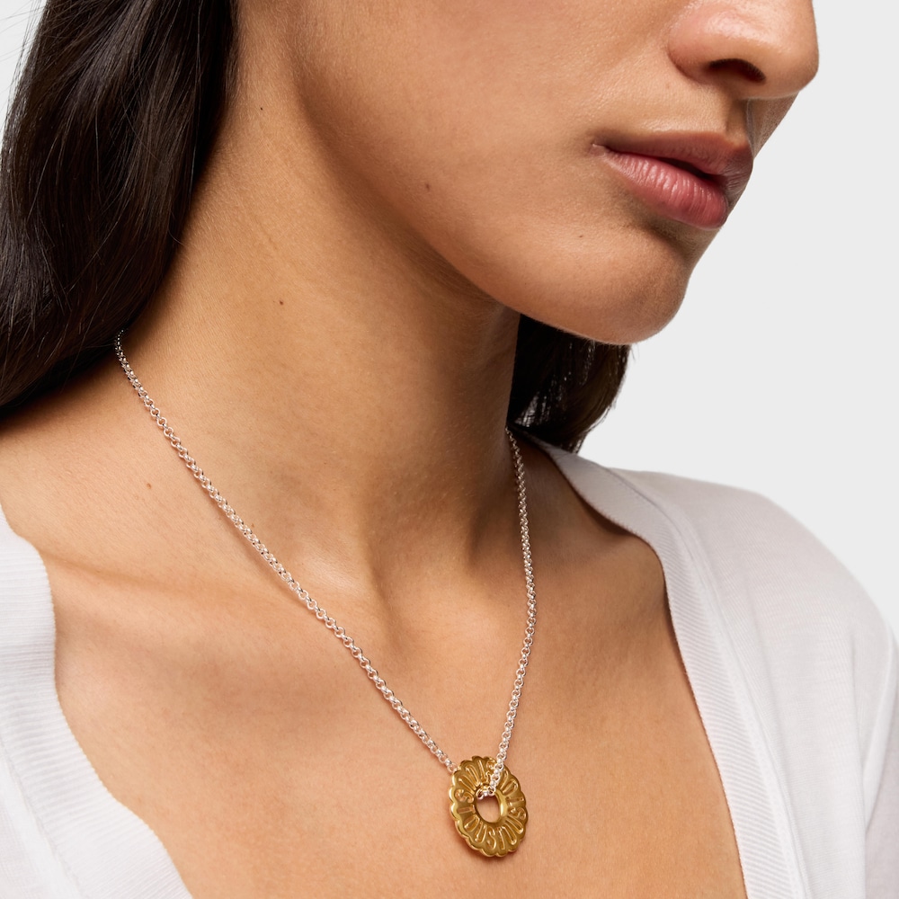 Short two-tone necklace Miranda