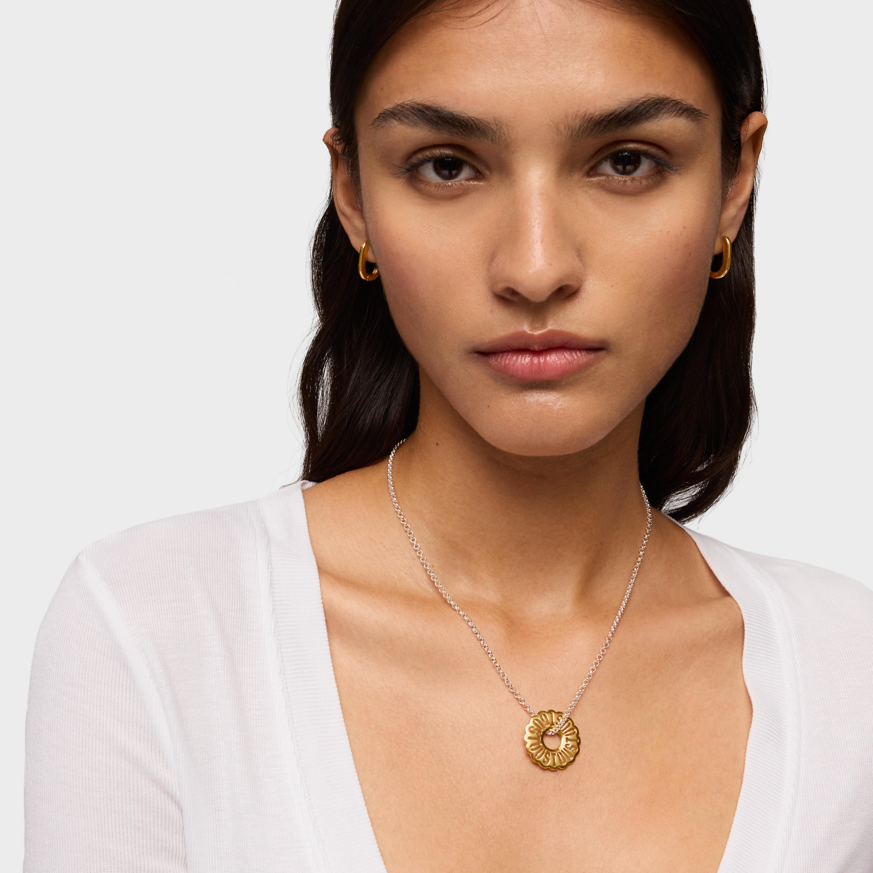 Short two-tone necklace Miranda