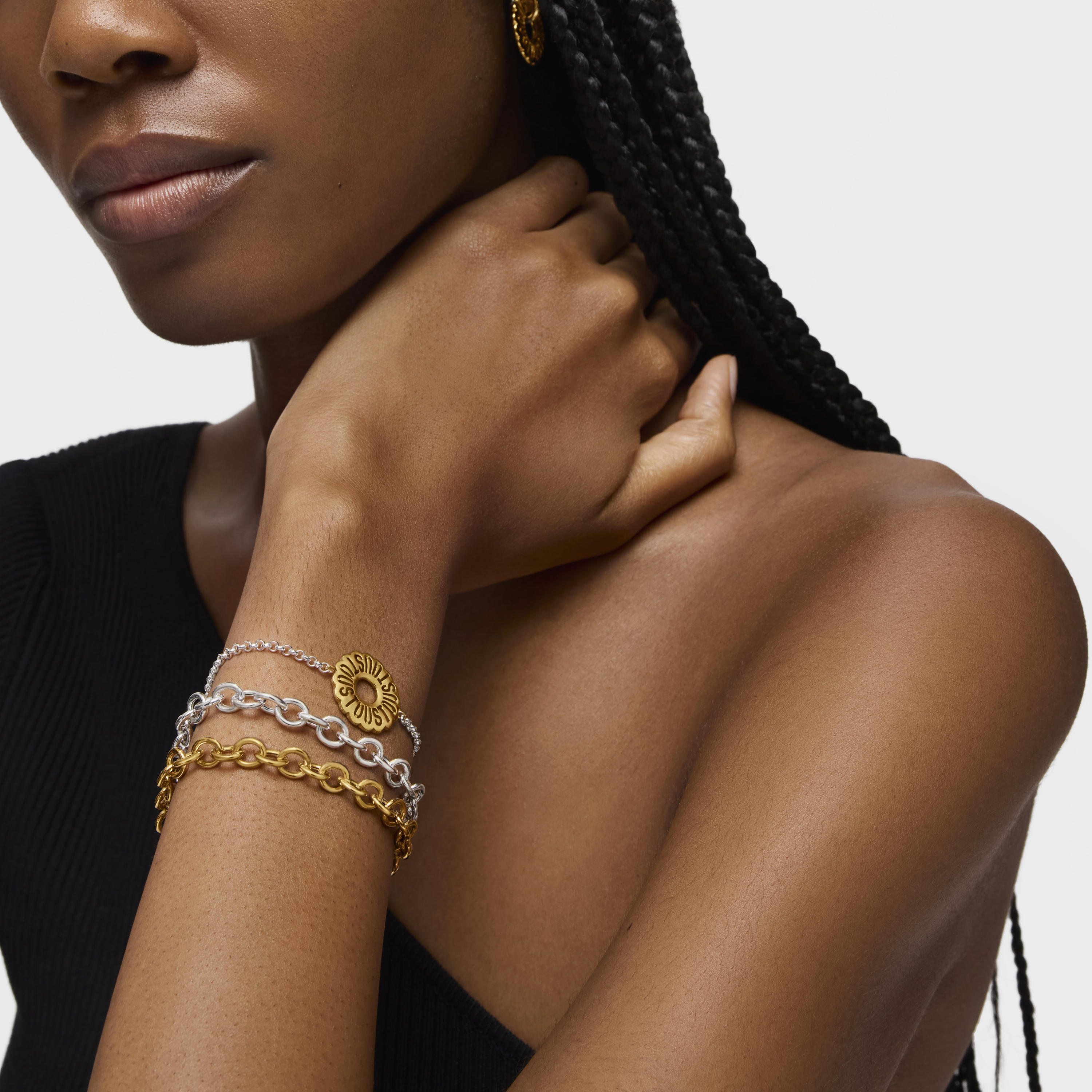 Two-tone chain bracelet Miranda