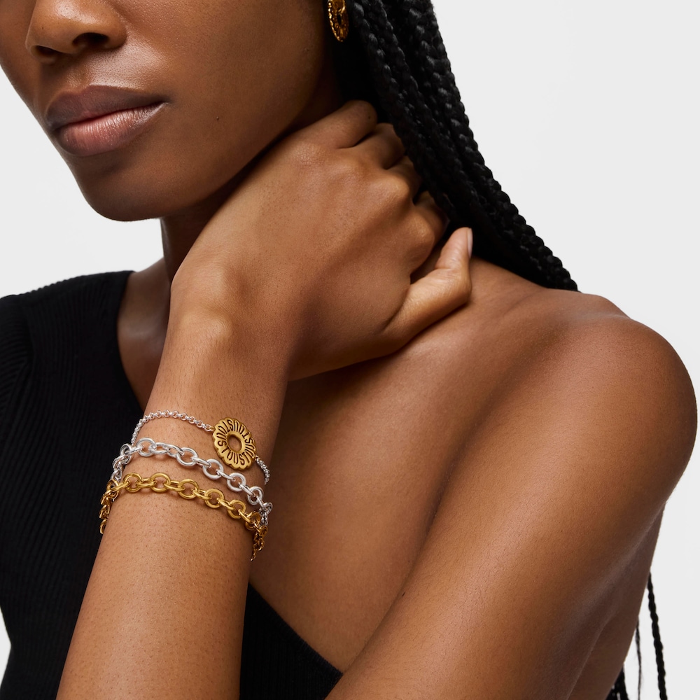 Two-tone chain bracelet Miranda