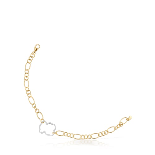 New Silueta two-tone bear chain Bracelet