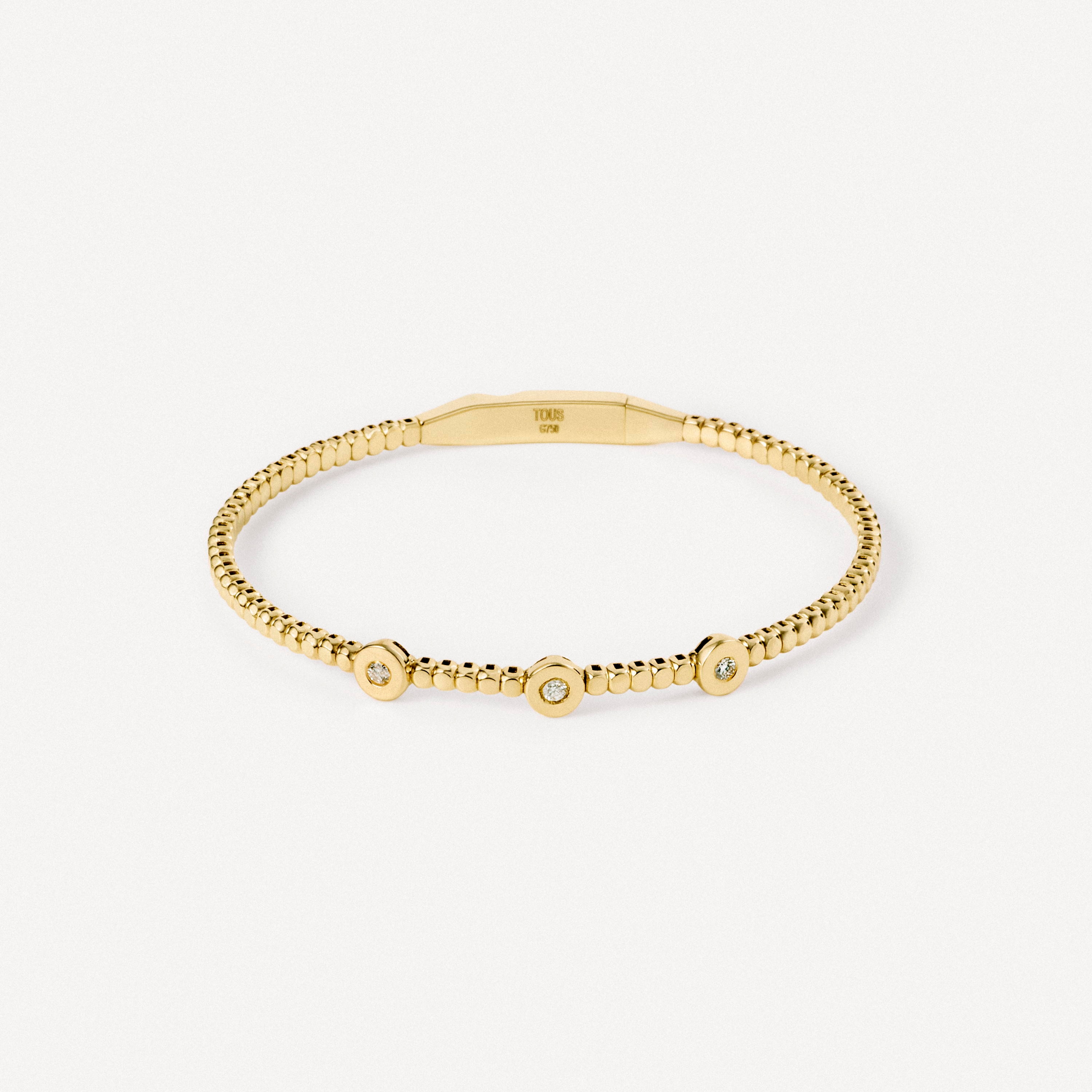 18K solid gold Bracelet with diamond detail TOUS ATELIER