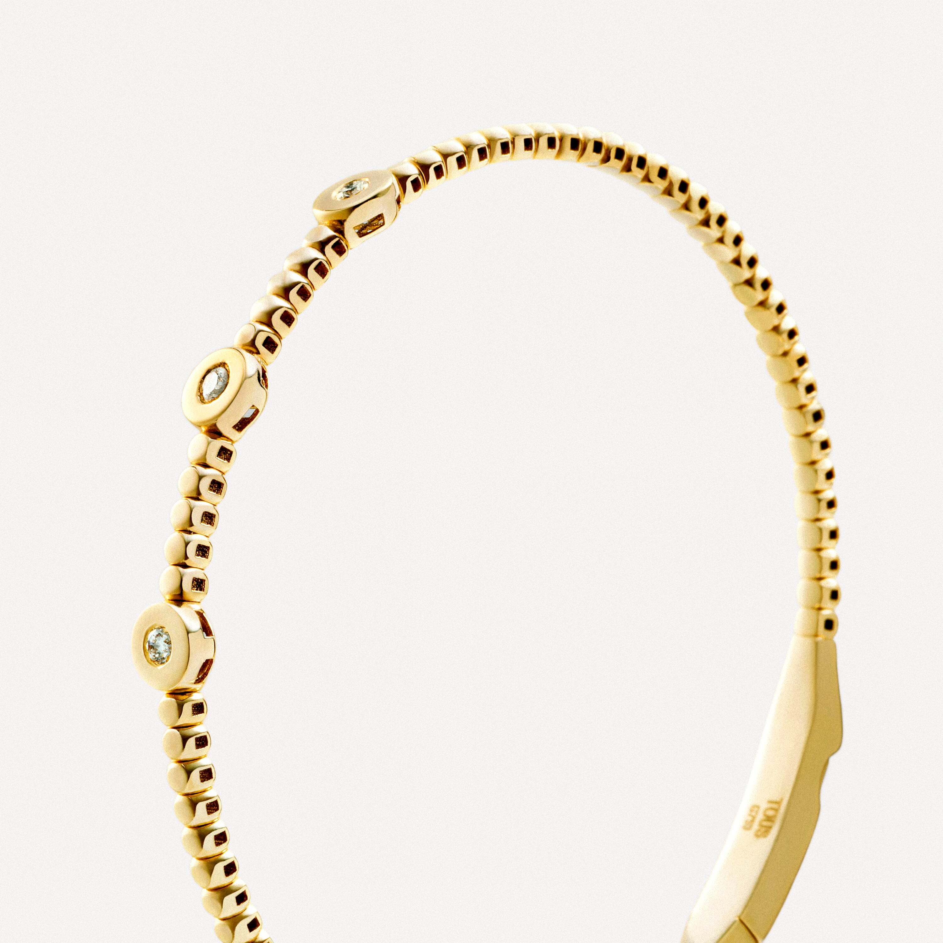18K solid gold Bracelet with diamond detail TOUS ATELIER