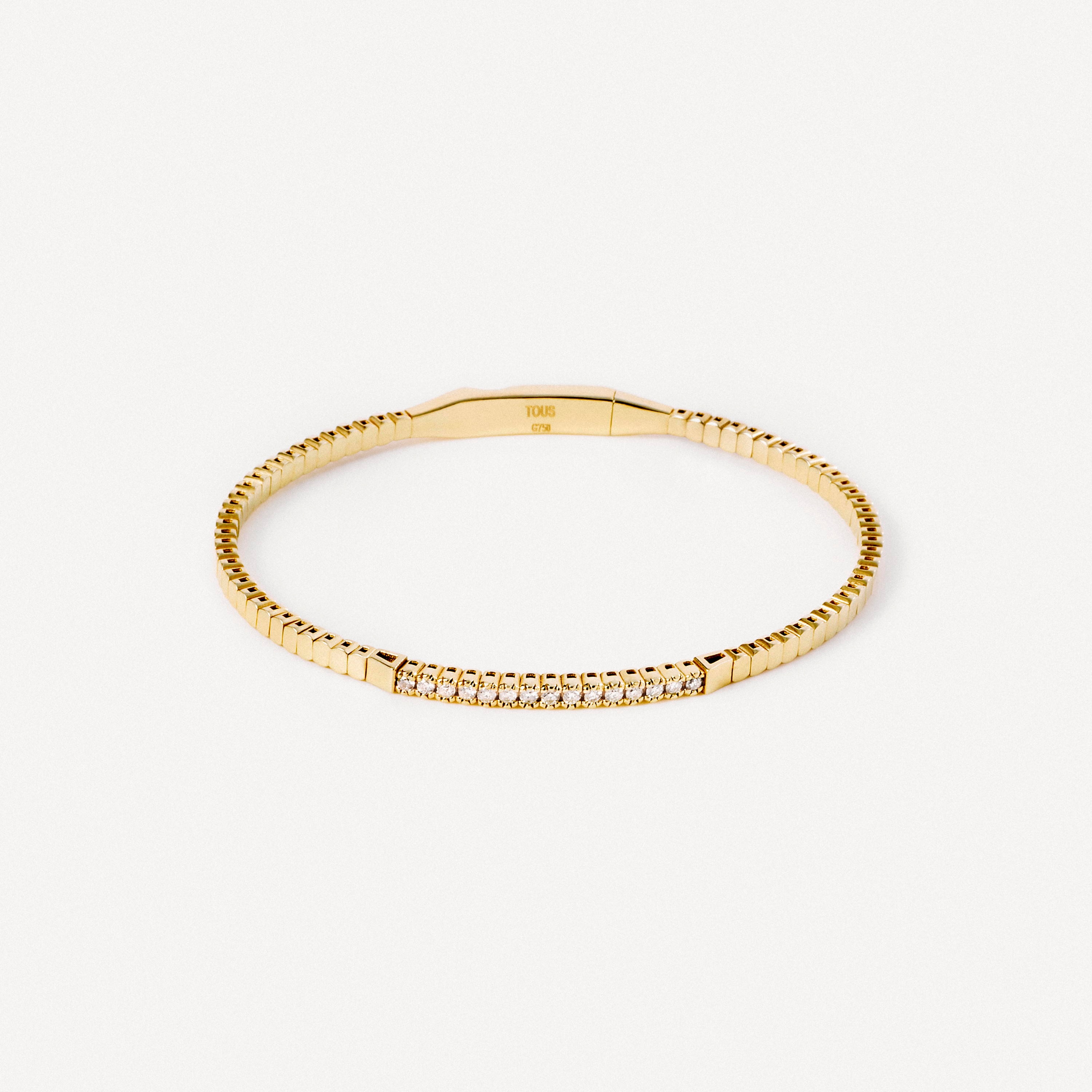 18K solid gold Bracelet with diamonds TOUS ATELIER