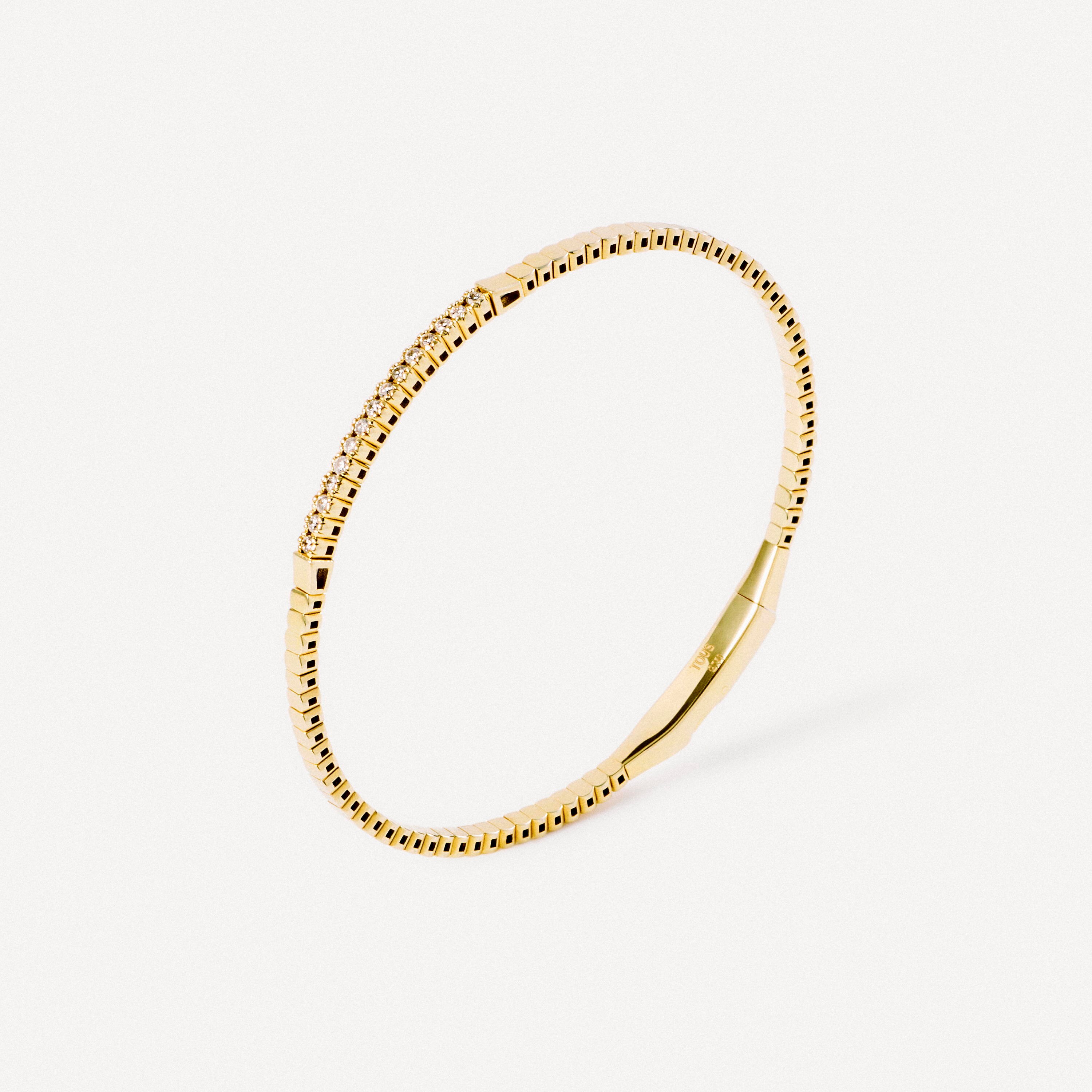 18K solid gold Bracelet with diamonds TOUS ATELIER